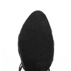 Burtan Dance Shoes Vienna standard, klasszikus tánccipő, fekete 7,5 cm, 36