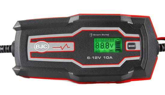 BJC BC-10A okos automata akkutöltő digitális LCD kijelzővel 6V 12V 10A