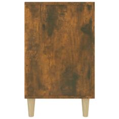 shumee füstös tölgyszínű szerelt fa tálalószekrény 100 x 36 x 60 cm