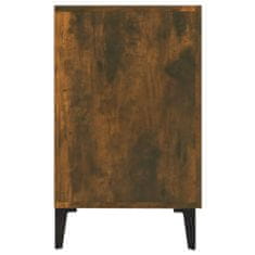shumee füstös tölgyszínű szerelt fa tálalószekrény 100 x 36 x 60 cm