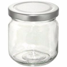 Gastrozone Befőttes üveg, 212 ml, 6 db, ezüst fedő, 