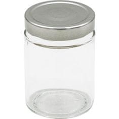 Gastrozone Befőttes üveg, Elena 314 ml, 6 db, ezüst fedő