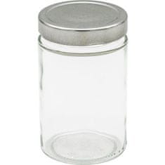 Gastrozone Befőttes üveg, Elena 370 ml, 6 db, ezüst fedő