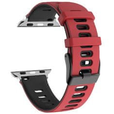 4wrist Szilikon szíj Apple Watch-hoz - Red 42/44/45/49 mm