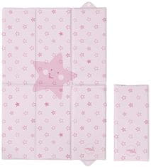 Ceba Baby Utazó pelenkázó alátét 60x40 cm - Csillagok, rózsaszín