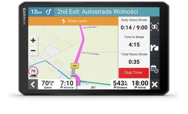 GPS teherautó navigáció Dezl LGV810, Európa térkép, élethosszig tartó frissítések, Bluetooth handsfree, Wi-Fi