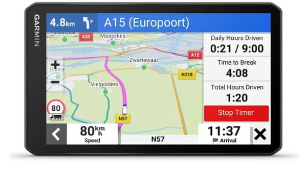 GPS teherautó navigáció DezlCam LGV710, Európa térkép, élethosszig tartó frissítések, Bluetooth handsfree, Wi-Fi