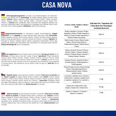 CASA NOVA Fejlett csepp formula az erekció és az általános szexuális egészség és hangulat érdekében. Ginseng, Gingko Biloba és Guarana kivonatok. 20ml.