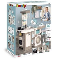 Smoby Mini Tefal Studio konyha mosógéppel 36 tartozékkal