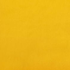 Greatstore 12 db sárga bársony fali panel 60 x 15 cm 1,08 m²