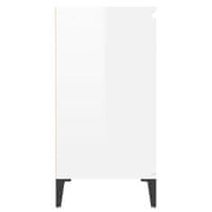 shumee magasfényű fehér forgácslap tálalószekrény 60 x 35 x 70 cm