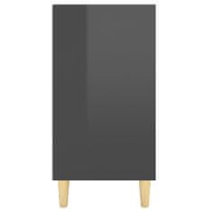 shumee magasfényű szürke forgácslap tálalószekrény 103,5 x 35 x 70 cm