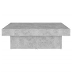 shumee betonszürke forgácslap dohányzóasztal 90 x 90 x 28 cm