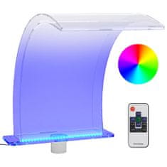 Greatstore akril medenceszökőkút RGB LED-ekkel 50 cm