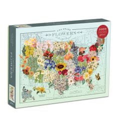 Galison Puzzle Virágok USA 1000 darab