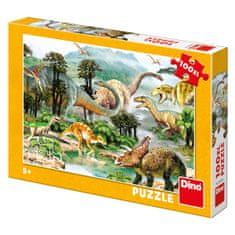 DINO Dinoszaurusz élet: puzzle 100XL darab