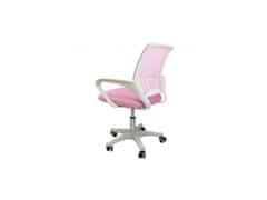 ShopJK Irodai szék ergonomic, rózsaszín - fehér ko03