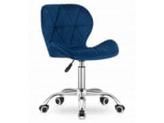 ShopJK Irodai szék velúr - kék