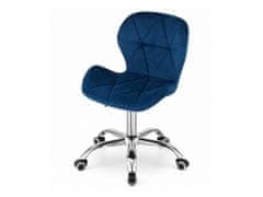 ShopJK Irodai szék velúr - kék