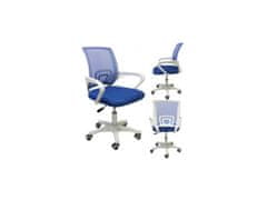 ShopJK Irodai szék ergonomic, kék - fehér ko03