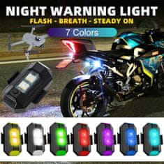motoLEDy Lámpa 7 színű univerzális motorkerékpár, kerékpár, drón USB