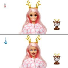 Mattel Barbie Cutie Reveal Zima series 3 baba - Szarvas HJM12