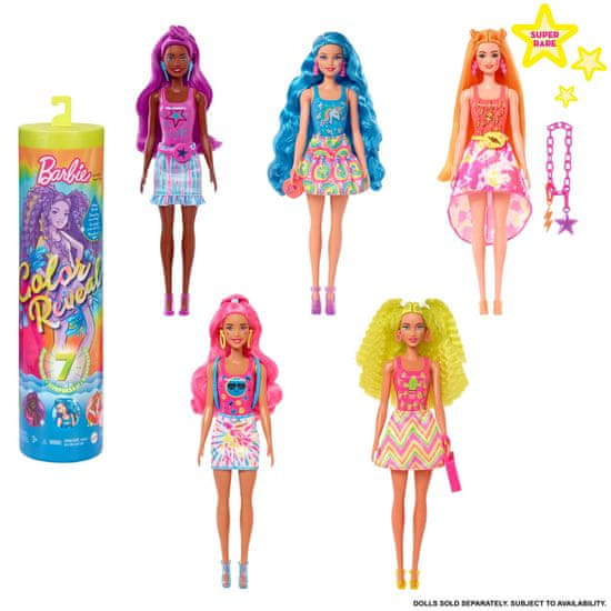Mattel Barbie Color Reveal Barbie Neon batikolás, HCC67