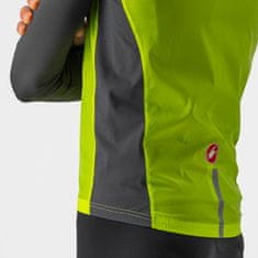 Castelli Squadra Stretch Jacket Electric Lime/Dark Gray széldzseki, sárga, XXL