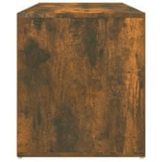 Greatstore füstös tölgyszínű szerelt fa előszobapad 80 x 40 x 45 cm