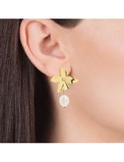 Viceroy Luxus aranyozott fülbevaló cirkónium kövekkel és gyöngyökkel Chic 15116E01016