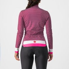 Castelli Női kerékpáros dressz Volare LS Jersey, rózsaszín, M