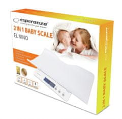 Esperanza 2 az 1-ben elektronikus LCD technika csecsemőknek és gyerekeknek 100 kg-ig