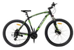 Olpran Profession 29“ hidraulikus mountain bike, fekete/zöld, 29“