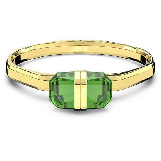 Swarovski Aranyozott tömör karkötő zöld kristályokkal Lucent 5633624