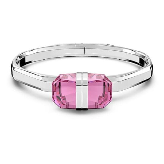 Swarovski Gyönyörű tömör karkötő rózsaszín kristályokkal Lucent 5633628