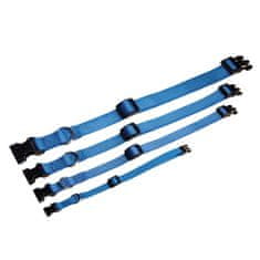 COBBYS PET Állítható textil kutya nyakörv 20-31cm/10mm kék