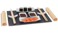 EXCELLENT Sushi szett porcelán/lapkő/bambusz szett 11db KO-210000010