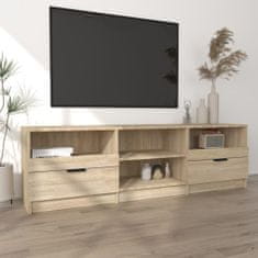 Vidaxl sonoma-tölgyszínű szerelt fa fali TV-szekrény 150x33,5x45 cm 811460