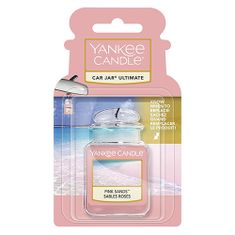 Yankee Candle autó légfrissítő, Rózsaszín homok, 1x címke