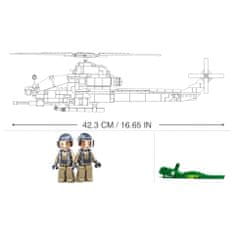 Sluban Army Model Bricks M38-B0838 AH-1Z Viper harci helikopter AH-1Z Viper