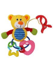 Baby Mix Plüss játék csörgővel medve