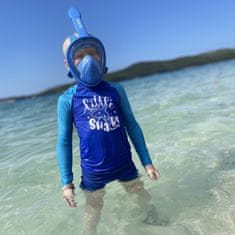 AGAMA Gyermek teljes arcú snorkeling maszk DORY 4 éves kortól kék