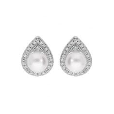Brilio Silver Gyönyörű ezüst fülbevaló gyöngyökkel ML05671A