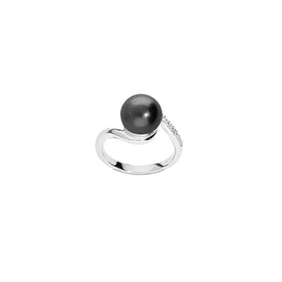 Brilio Silver Elegáns ezüst gyűrű valódi tahiti gyönggyel TA/SR05575A