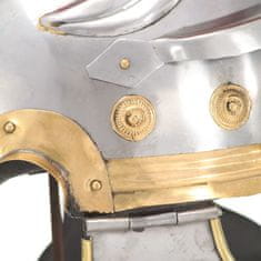 Vidaxl ezüstszínű antik római harcos acélsisak LARP másolat 286217