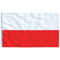 Greatstore alumínium lengyel zászló és rúd 6,23 m