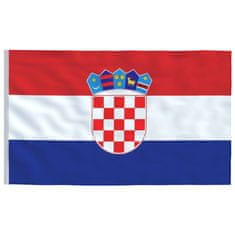 Greatstore alumínium horvát zászló és rúd 6,23 m