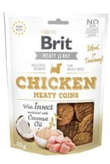 Brit Jerky csirke rovaros húsos érmékkel 80g
