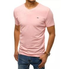 Dstreet Férfi póló nyomtatás nélkül rózsaszín BASIC rx4466 L