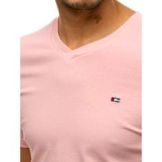 Dstreet Férfi póló nyomtatás nélkül rózsaszín BASIC rx4466 L